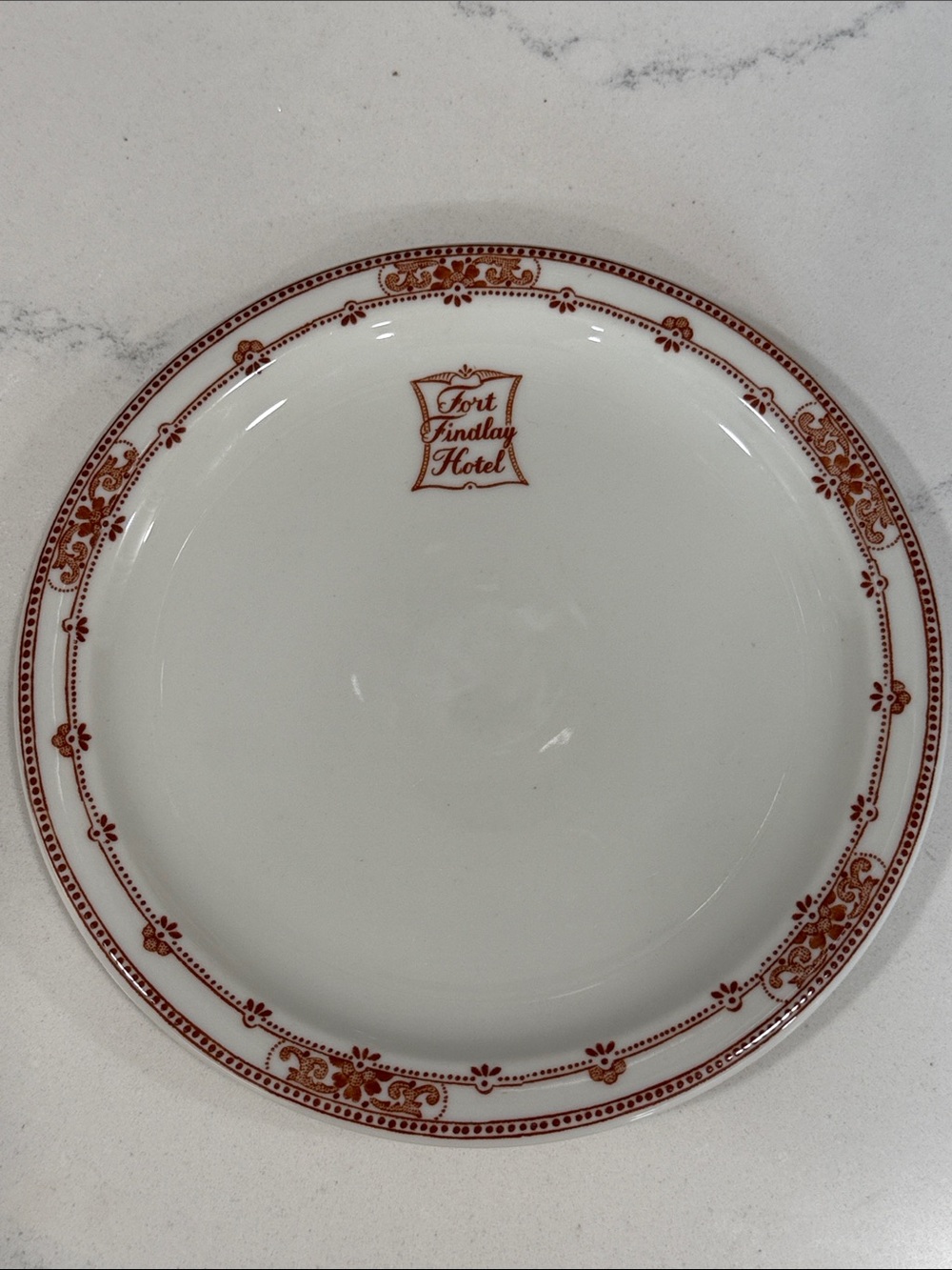 Vintage Fort Findlay Hotel Ohio Restaurant Ware Dinner Plate Jackson China